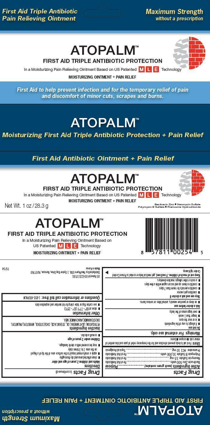AtopalmMoisturizingFirstAidTripleAntibioticProtection