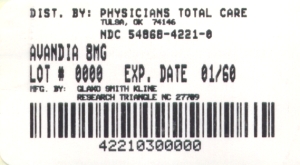 image of package label for 8 mg