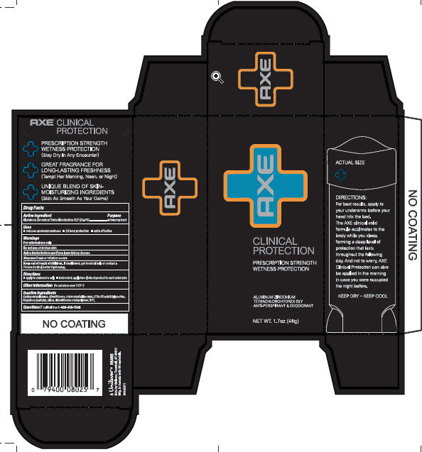 Axe Clinical Protection 1.7 oz Outer carton