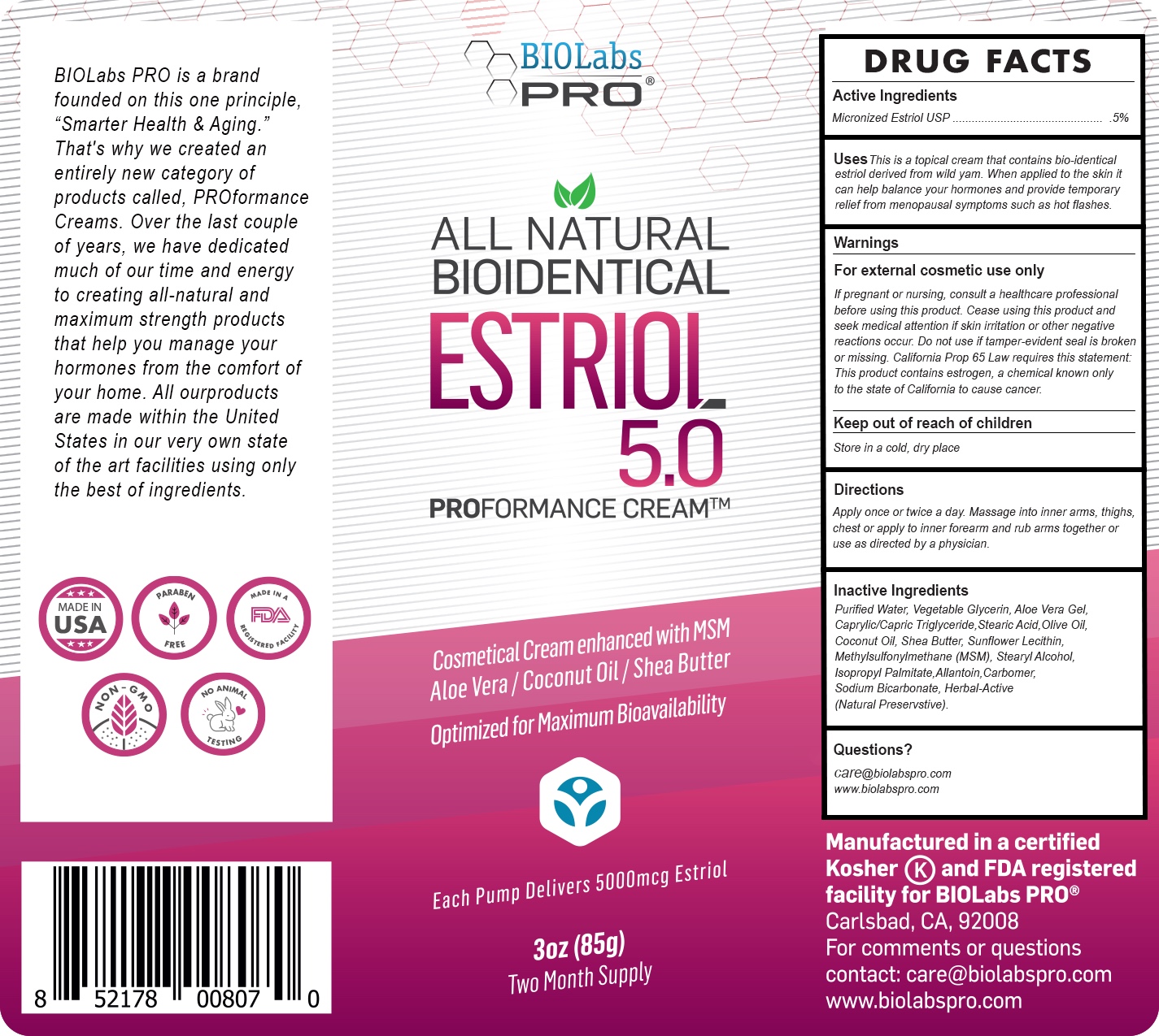 Estriol Label