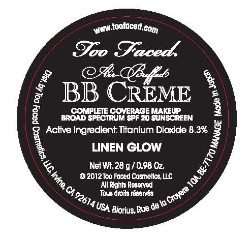 Too Faced Bb Creme Complete Coverage Make-up Spf-20 Linen Glow | Titanium Dioxide Cream Breastfeeding