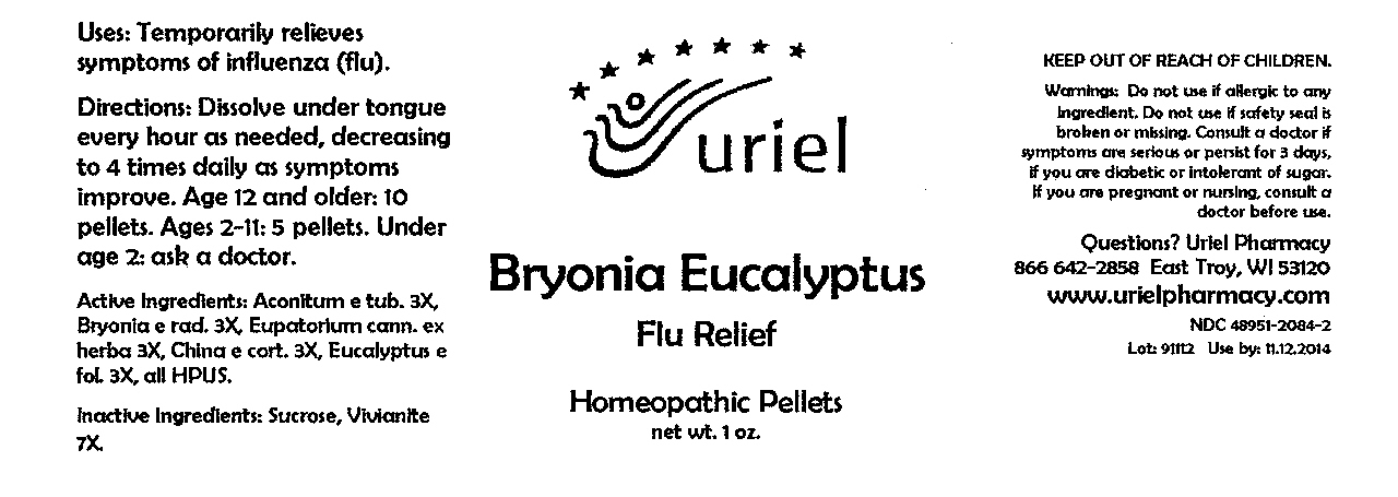 bryonia eucalyptus pellets bottle label