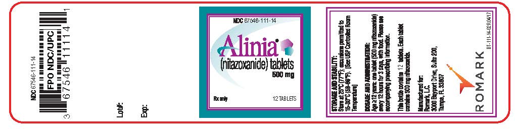 Alinia Tablets - 12 ct Label