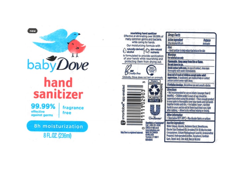 Baby Dove Moisturizer Hand Sanitizer