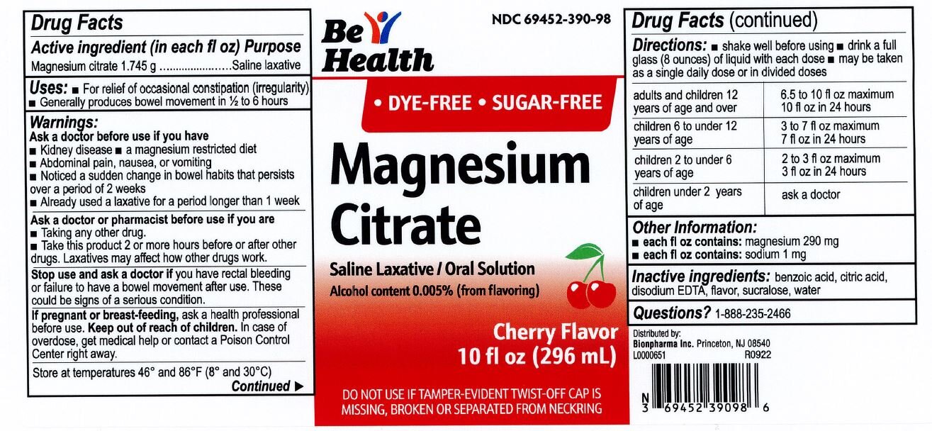 Be Health Magnesium Citrate - Cherry