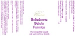 Belladonna Betula Formica 10ml