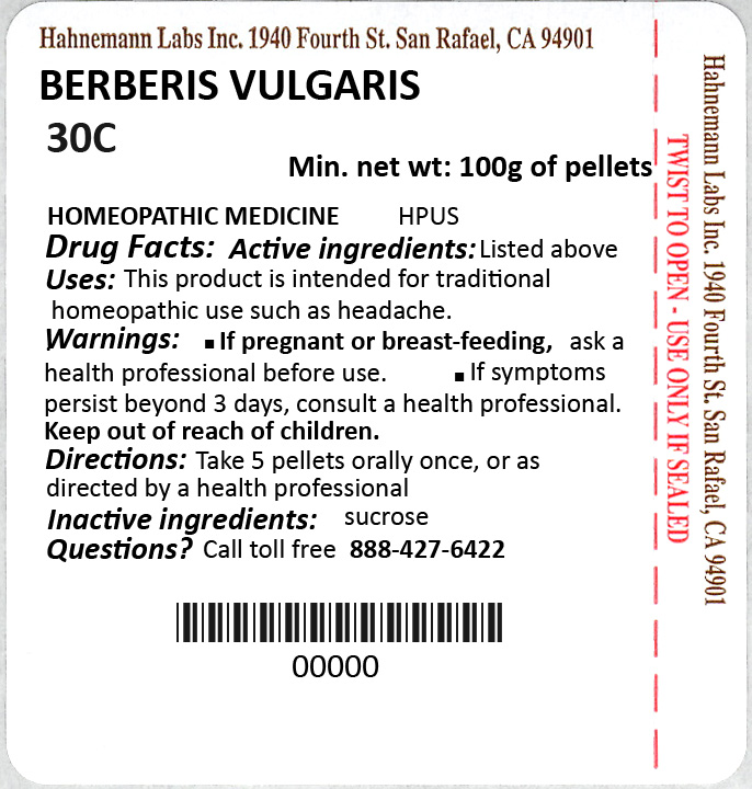 Berberis Vulgaris 30C 100g