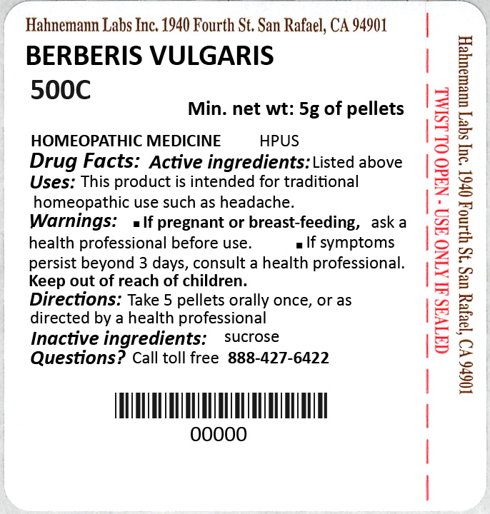 Berberis Vulgaris 500C 5g
