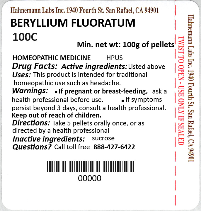 Beryllium Fluoratum 100C 100g