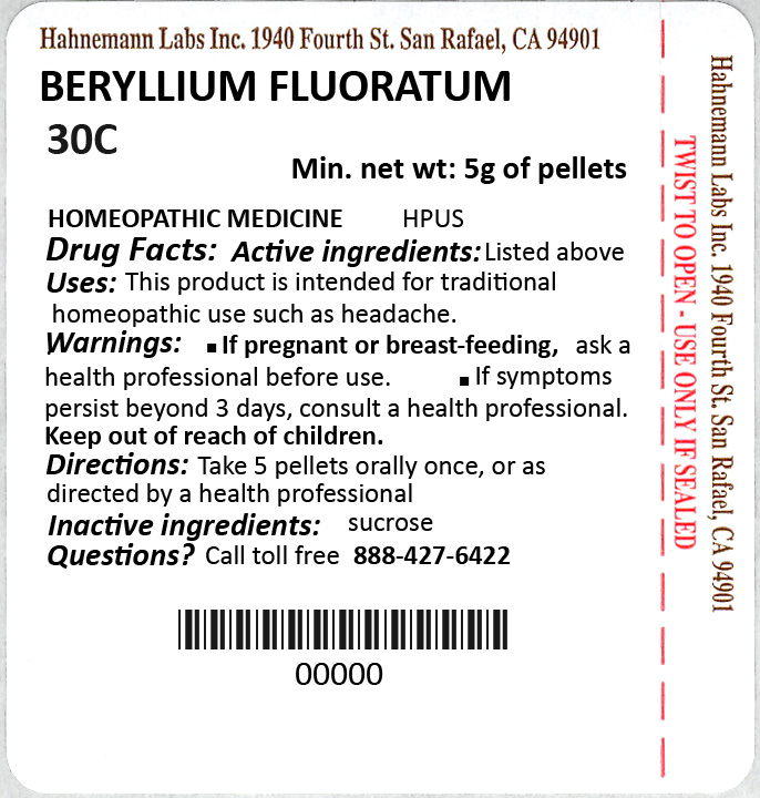 Beryllium Fluoratum 30C 5g