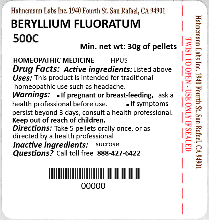 Beryllium Fluoratum 500C 30g