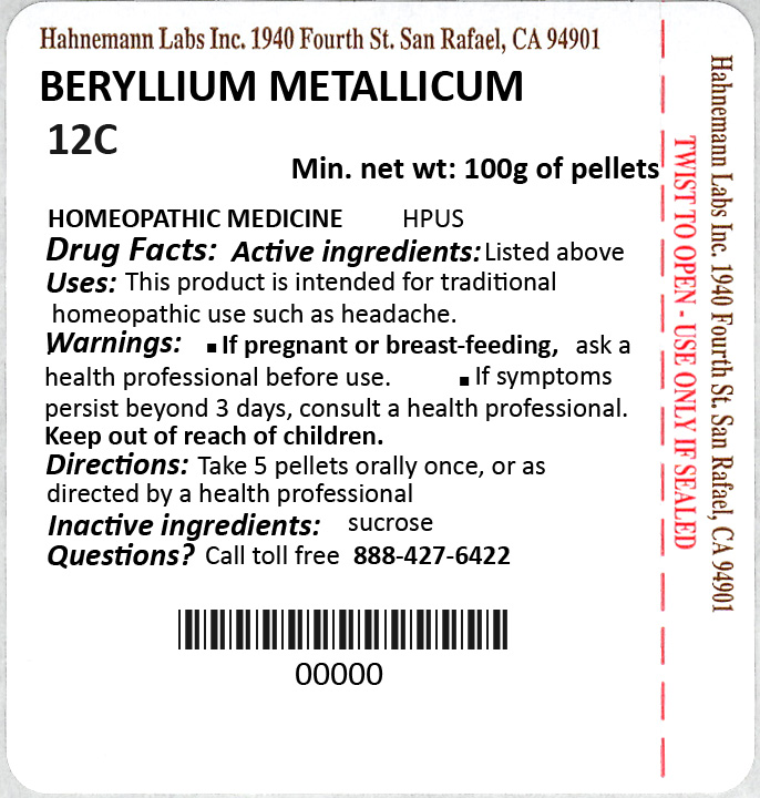Beryllium Metallicum 12C 100g