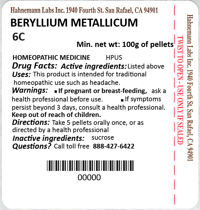 Beryllium Metallicum 6C 100g