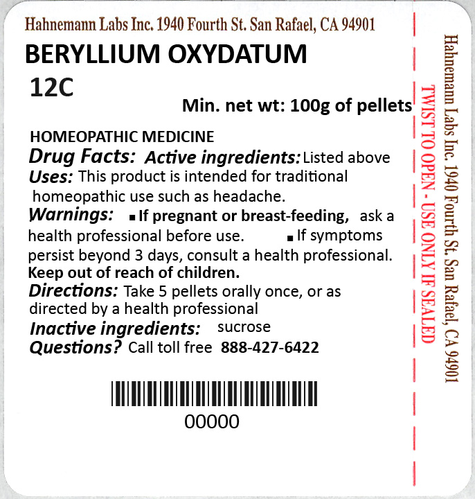 Beryllium Oxydatum 12C 100g