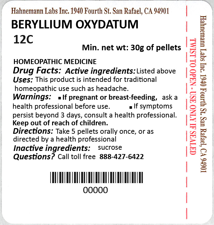 Beryllium Oxydatum 12C 30g