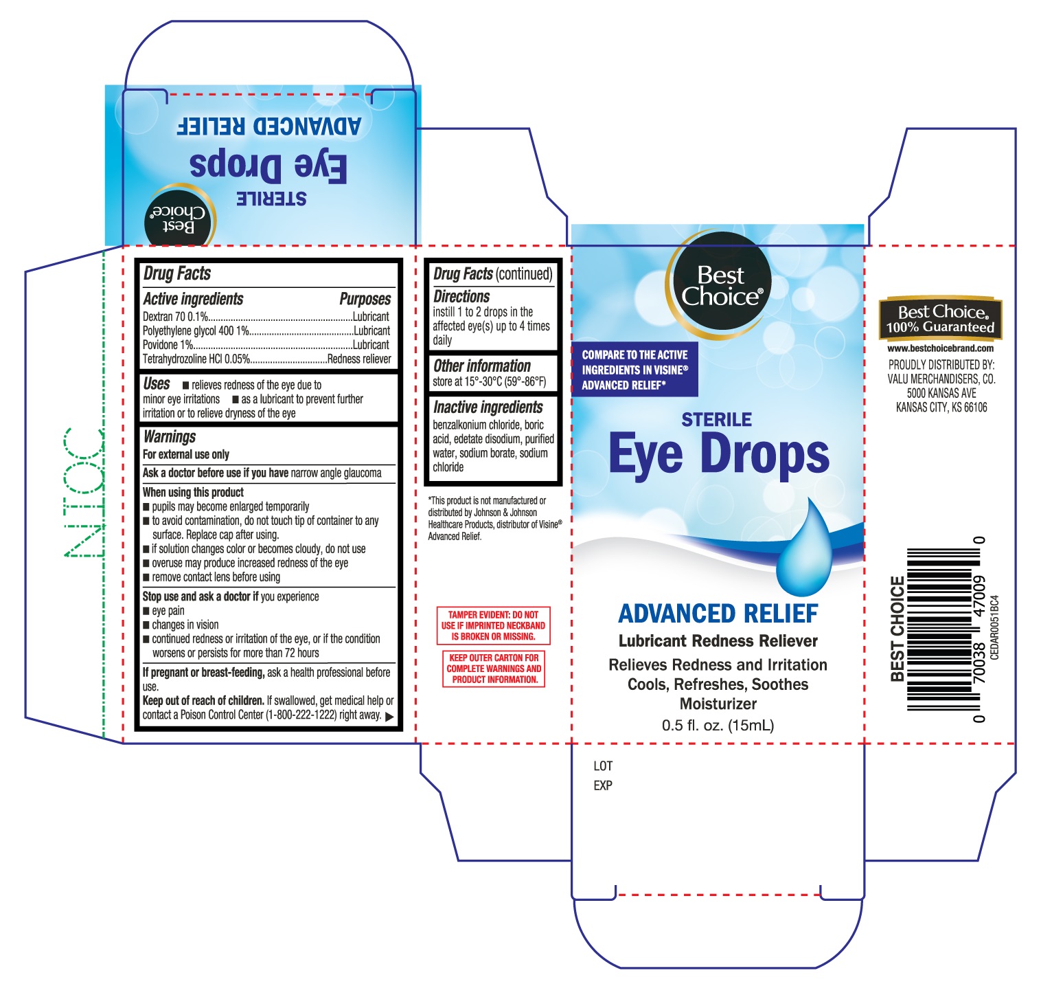Best Choice Eye Drops Advanced Relief 15mL
