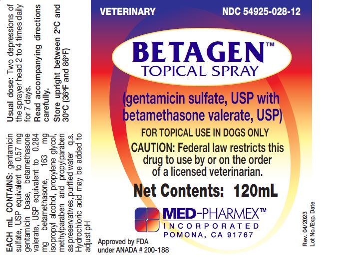 Betagen Topical 120 mL Container Label
