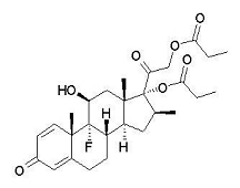 image of Betamethasone dipropionate chemical structure