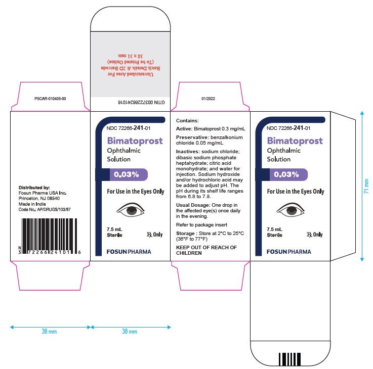 Bimatoprost Carton Label