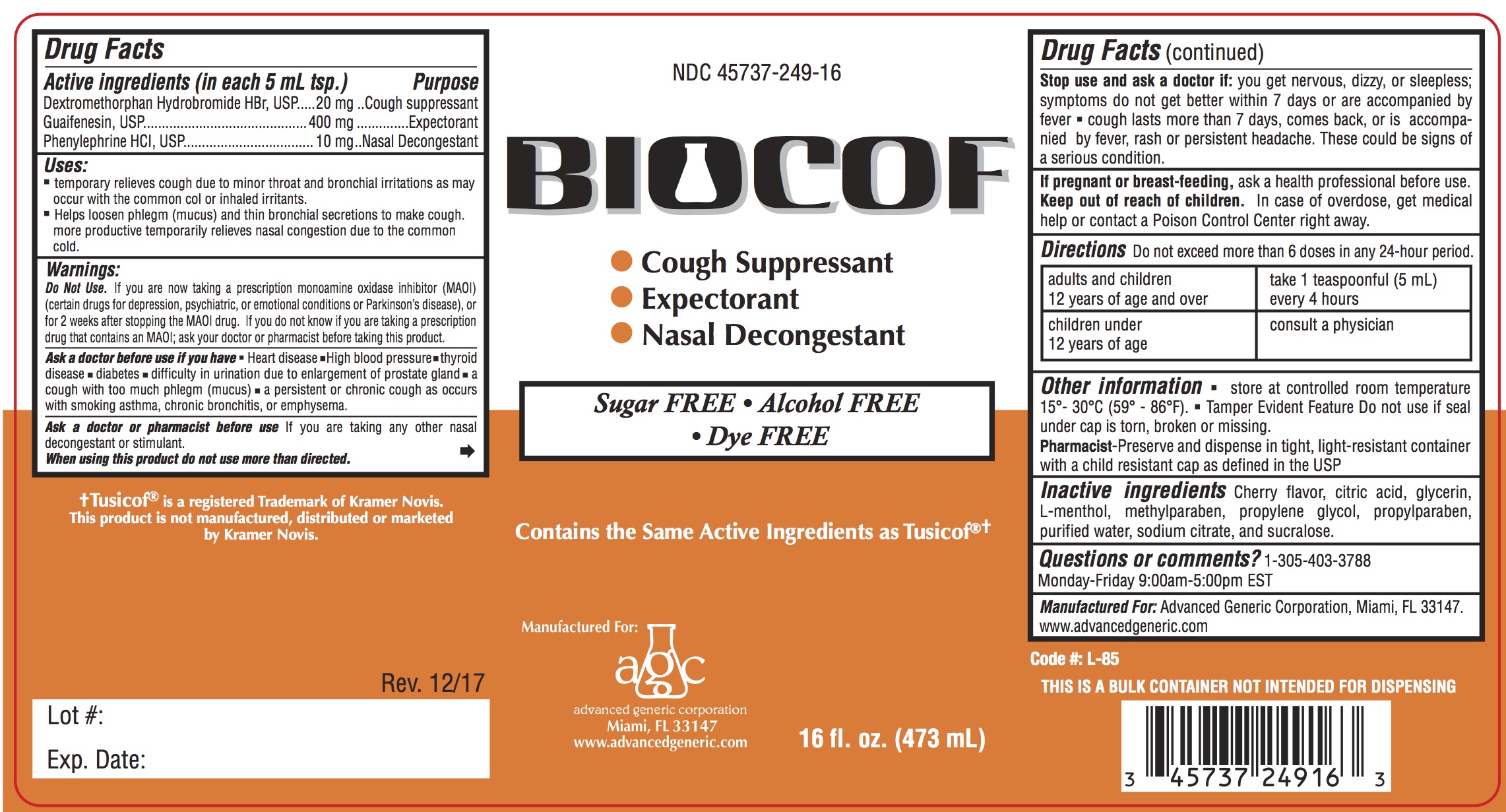 biocof label