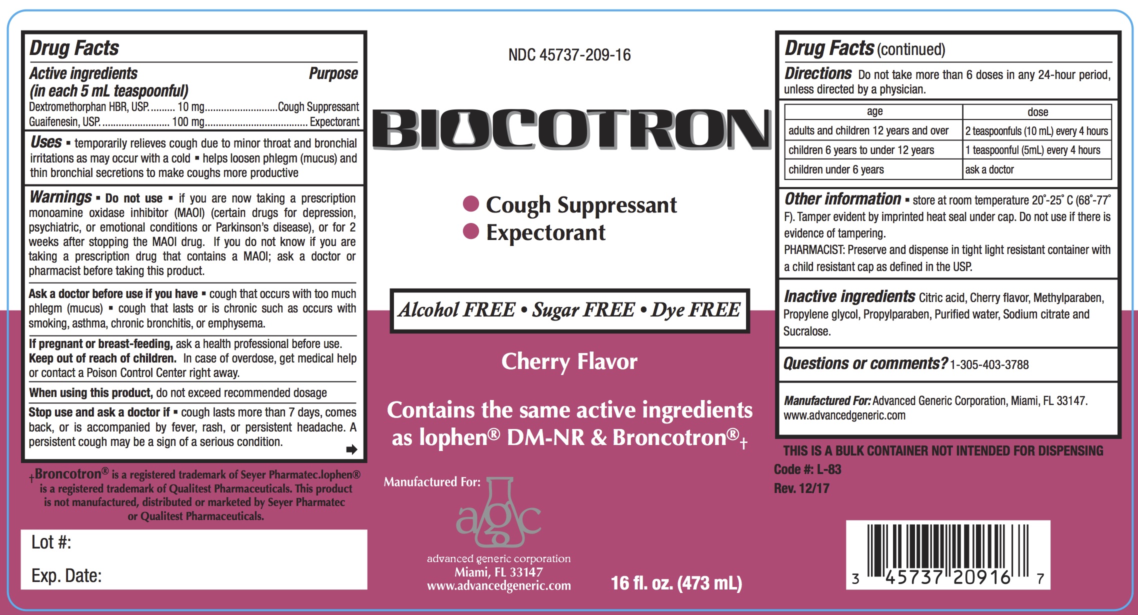 Biocotron Label