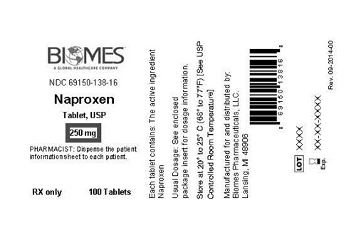 Biomes Naproxen 250 mg