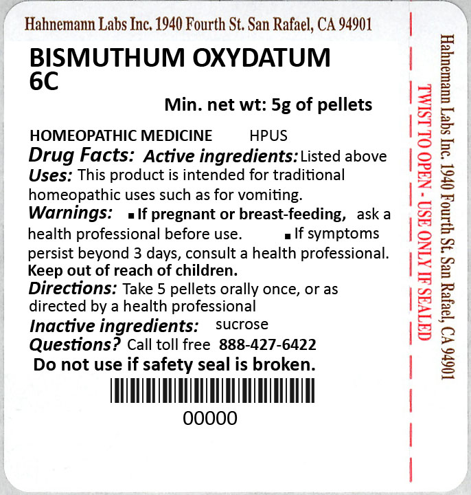 Bismuthum Oxydatum 6C 5g