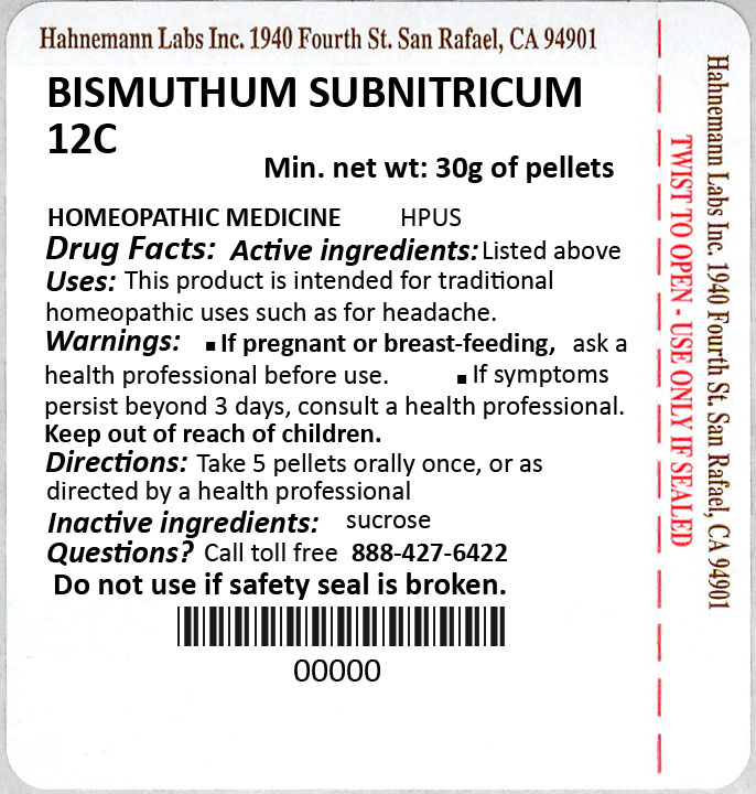 Bismuthum Subnitricum 12C 30g