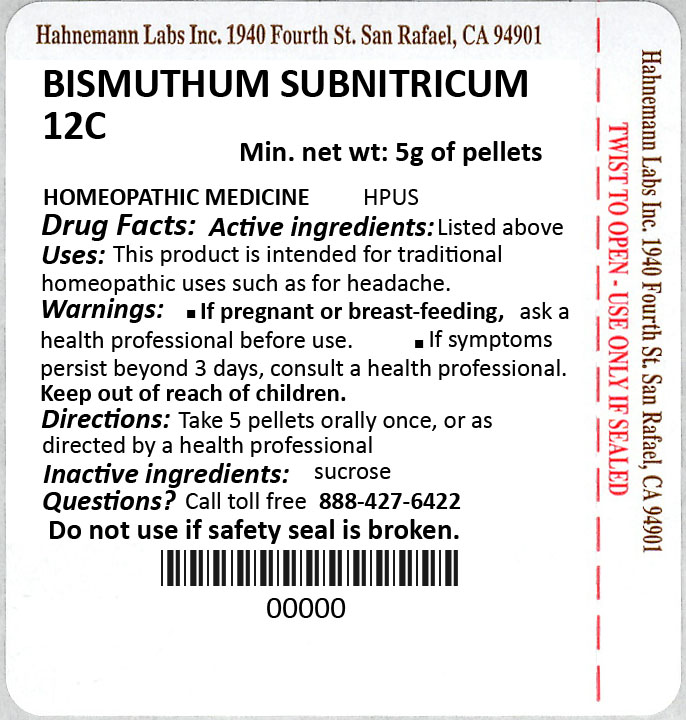 Bismuthum Subnitricum 12C 5g