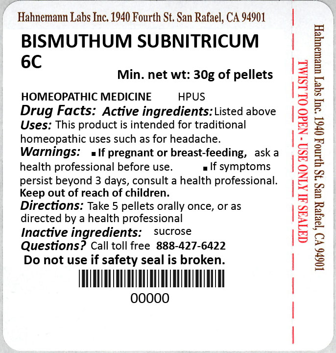 Bismuthum Subnitricum 6C 30g