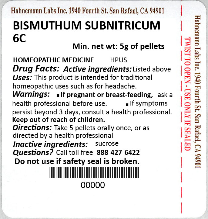 Bismuthum Subnitricum 6C 5g
