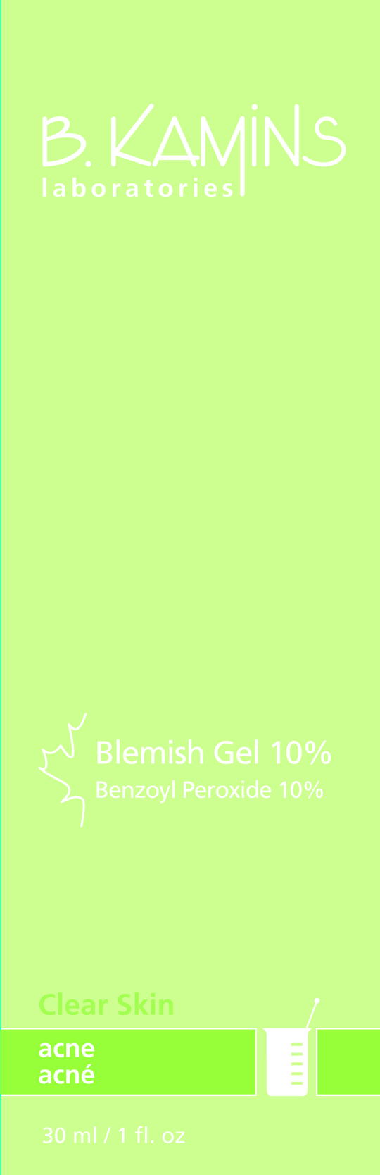 BLEMISH GEL  front panel image