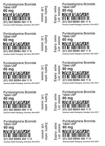 60 mg Pyridostigmine Bromide Tablet Blister
