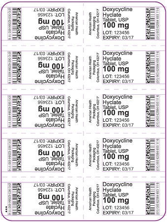 100 mg Doxycycline Hyclate Tablet Blister