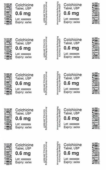 0.6 mg Colchicine Tablet Blister