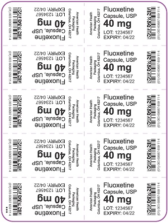 40 mg Fluoxetine Capsule Blister
