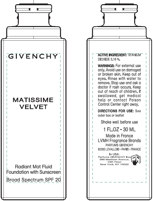 Matissime Velvet - Radiant Mat Fluid Foundation With Sunscreen Broad Spectrum Spf 20 Mat Ivory 00 while Breastfeeding