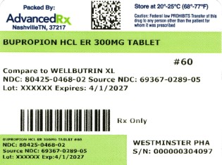 Bupropion HCL ER 300mg #60