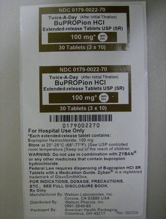 Package Label for 100mg - UD 30's