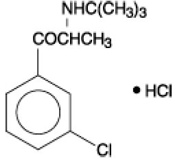 Bupropion Hydrochloride Structural Formula