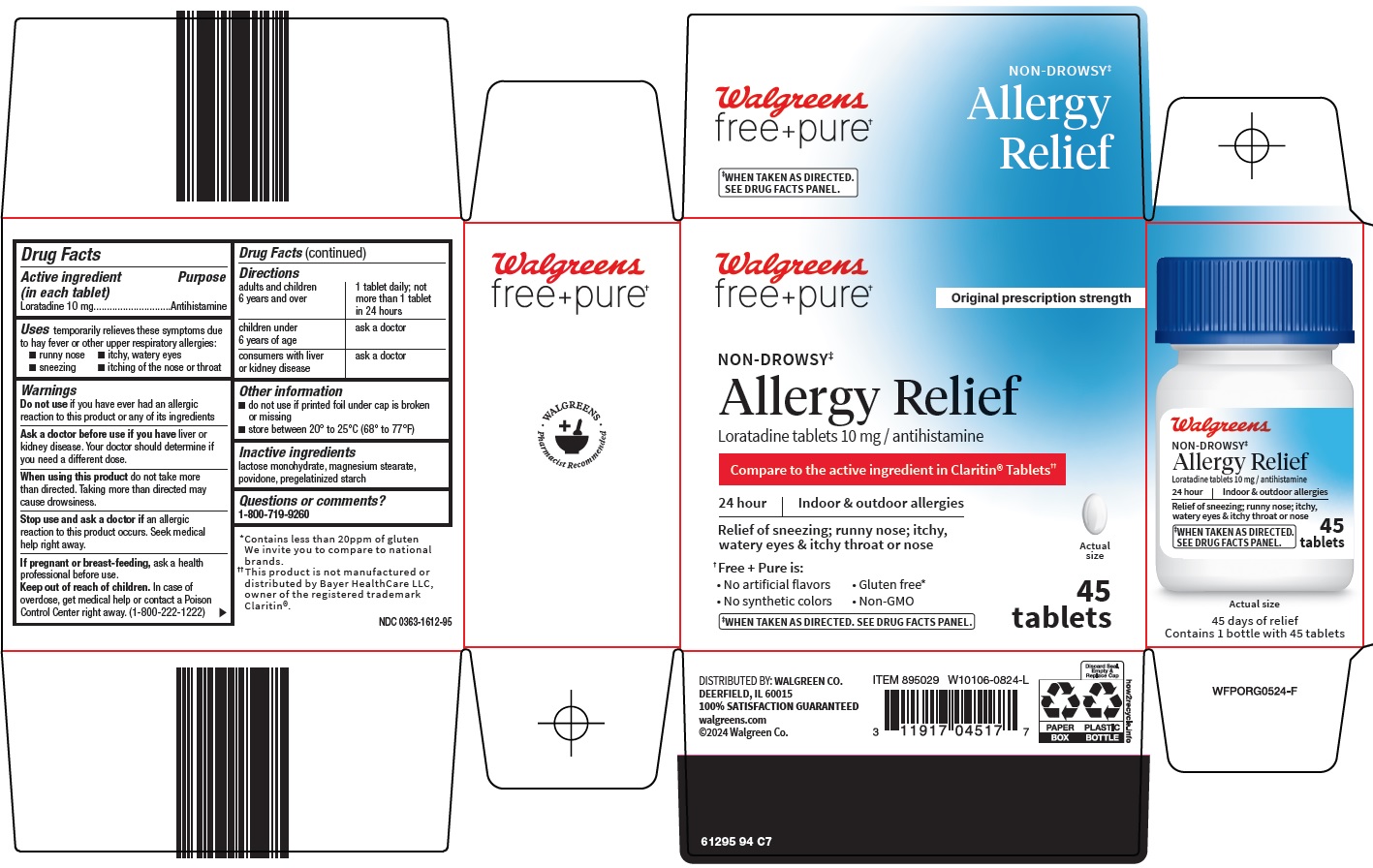 WALGREENS ALLERGY RELIEF CARTON IMAGE