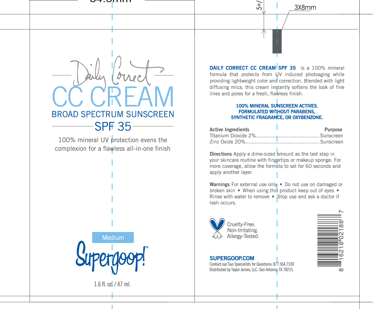 Is Daily Correct Cc Cream Broad Spectrum Spf 35 Medium | Titanium Dioxide, Zinc Oxide Cream safe while breastfeeding