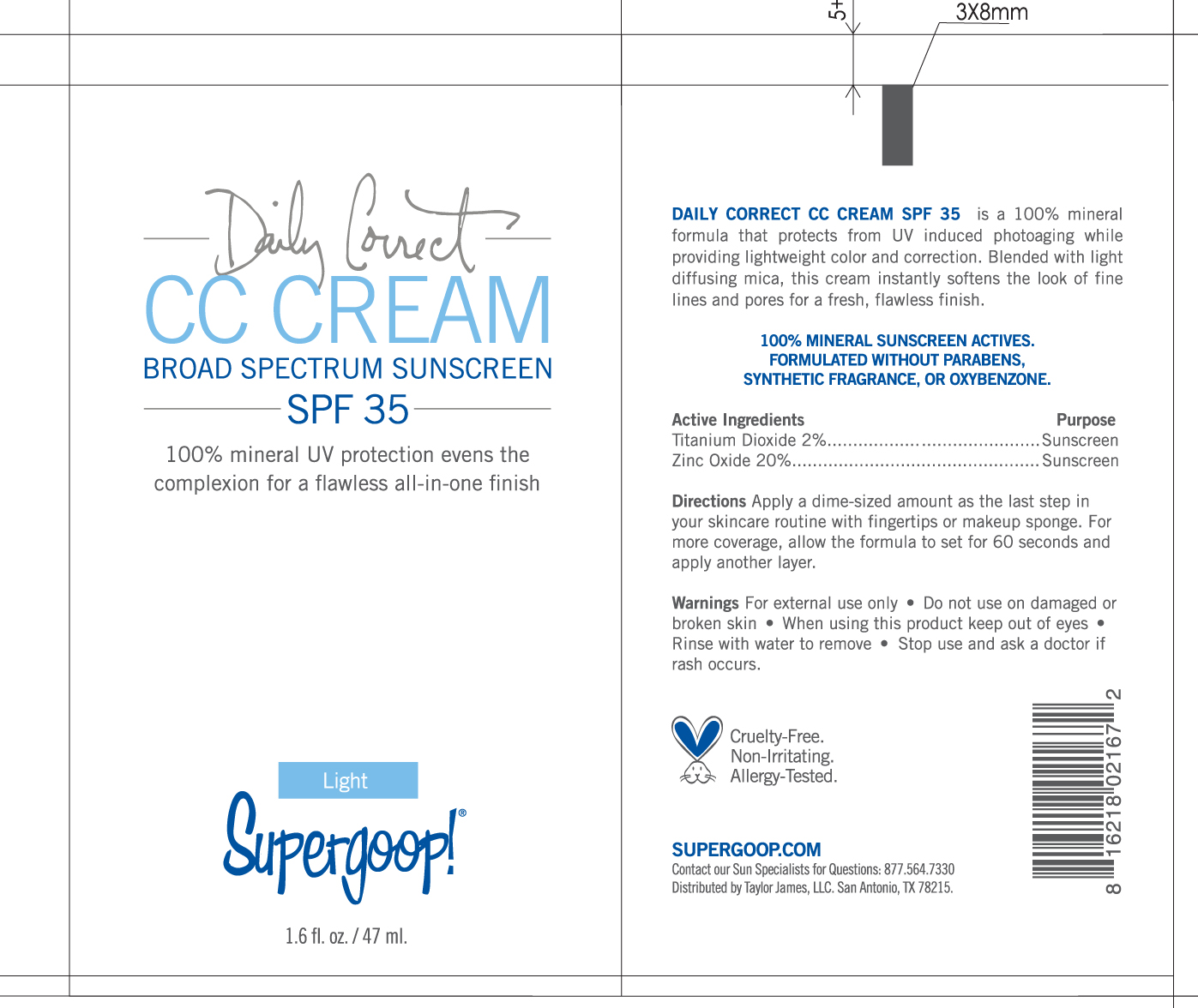Is Daily Correct Cc Cream Broad Spectrum Spf 35 Light | Titanium Dioxide, Zinc Oxide Cream safe while breastfeeding