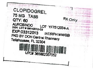 PACKAGE LABEL-PRINCIPAL DISPLAY PANEL - 75 mg (30 Tablet Bottle)