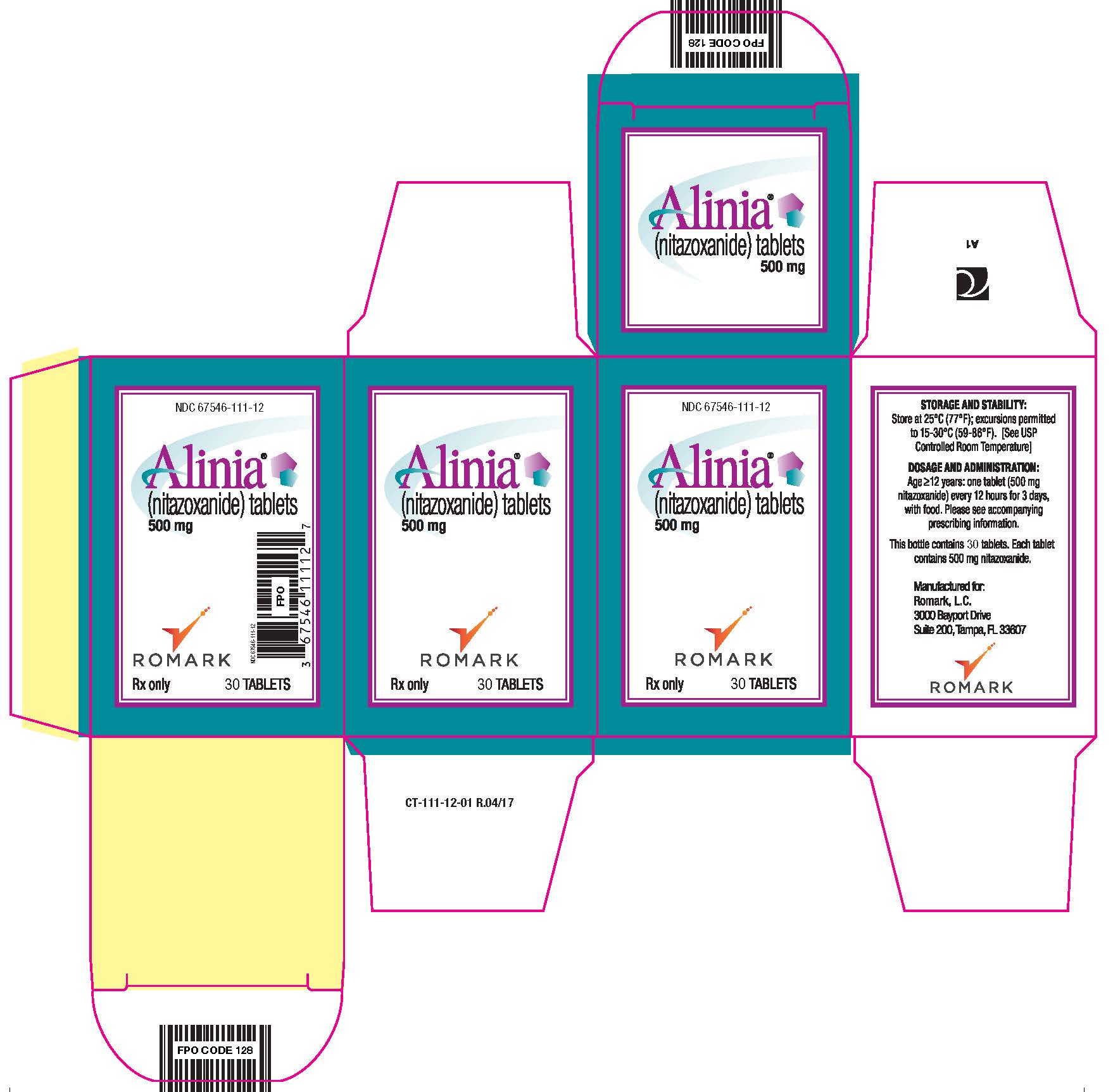Alinia Tablet - 30 ct carton