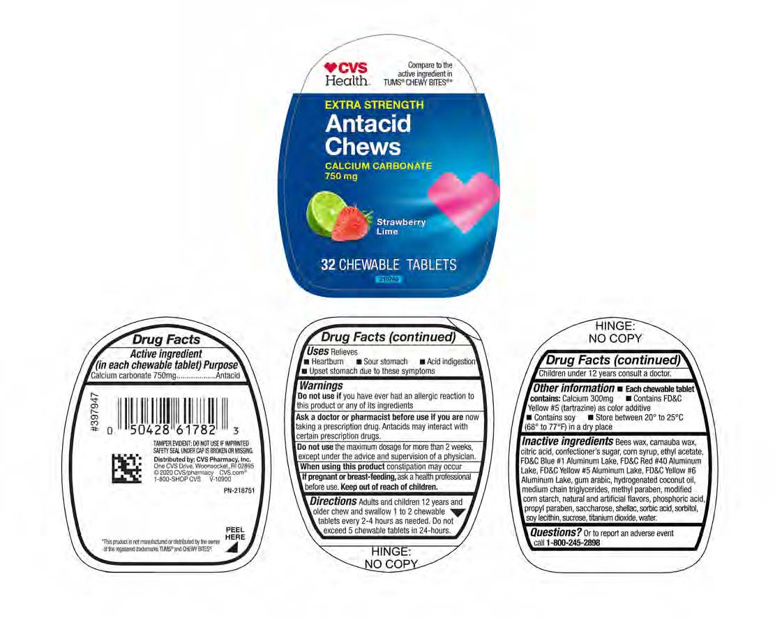 CVS Lime and Berry Antacid Chews 32ct