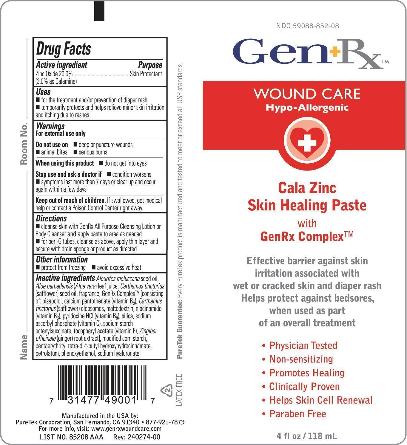 GenRx Cala Zinc Skin Healing Paste 4 oz image