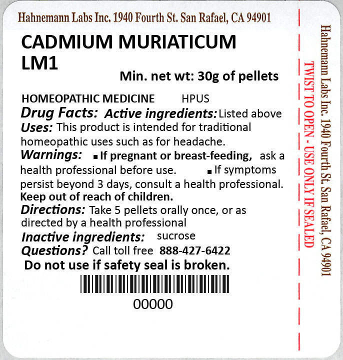 Cadmium Muriaticum LM1 30g