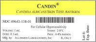 Candin Vial Label