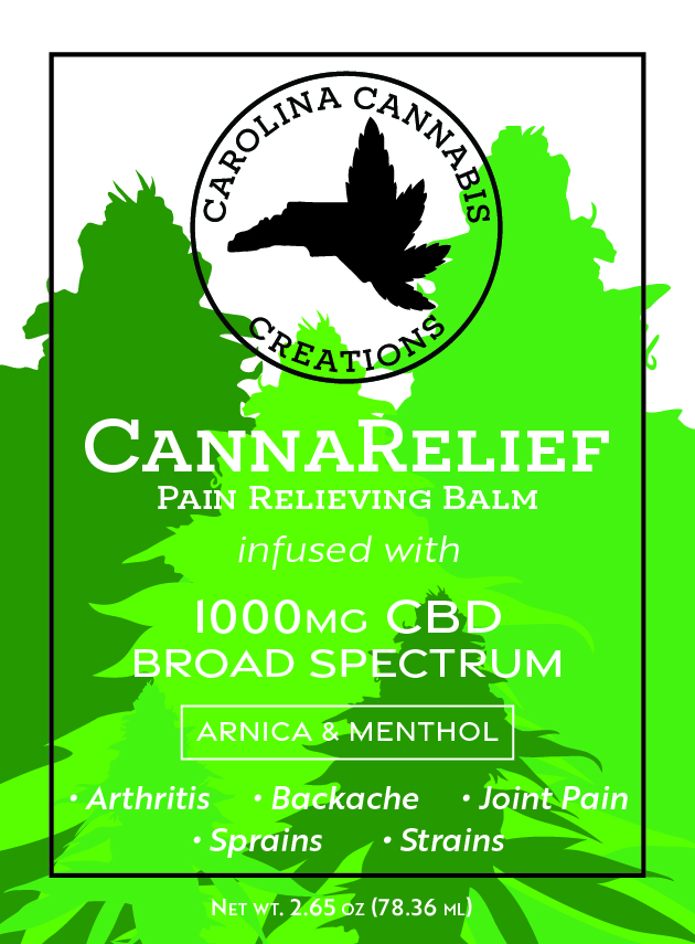 cannarelief 1000mg front label